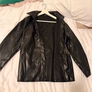 Black Faux Leather Jacket
